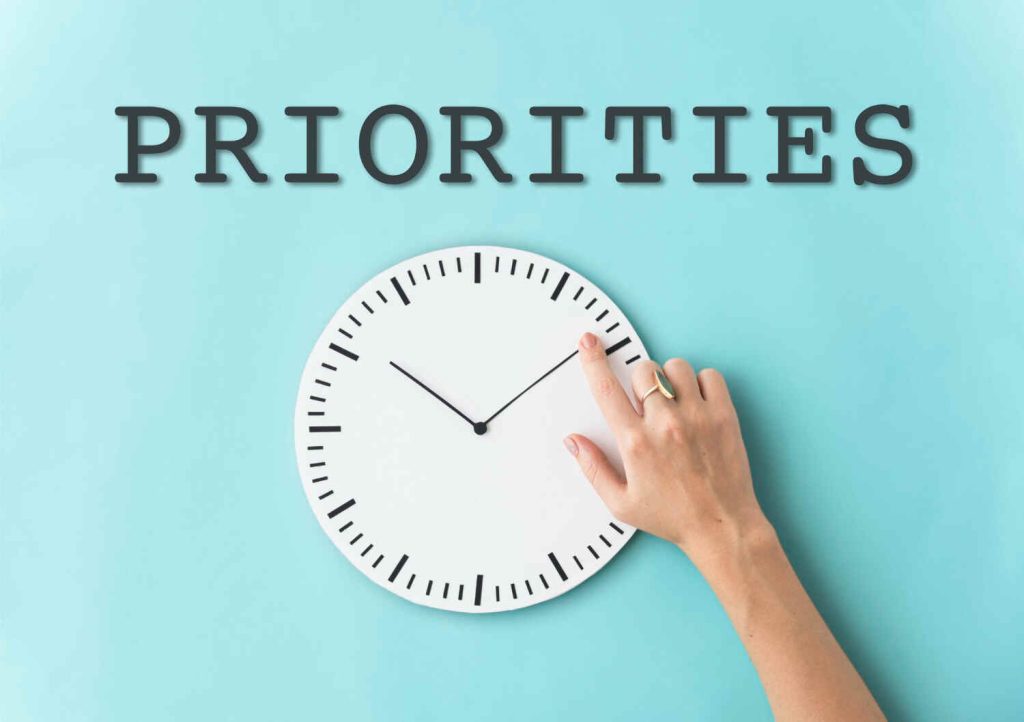 Prioritise important tasks